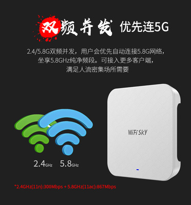 穿透力MAX，覆盖无死角 WiFiSKY WS-A560大功率吸顶AP评测